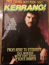 Kerrang Music Magazine #163 Black Sabbath Marillion Yes Satriani