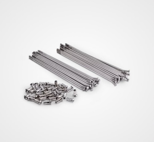 Stainless steel spoke - steel, set