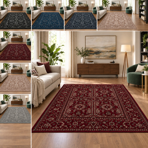 Traditional large rugs living - traditional,