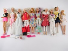 Lot Of 10 Barbie Dolls Mattel