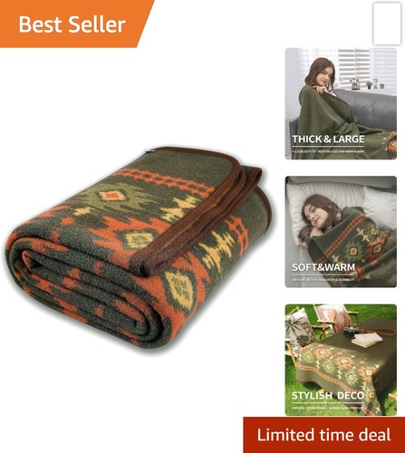 Wool blanket car camping throw - wool,