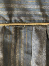 Valance Double bed blue cream
