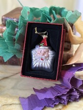 Boxed Glass Santa/Father