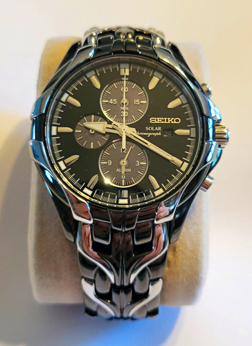 Seiko solar chronograph - seiko,