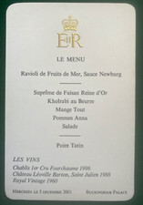 Antique royal menu prepared - antique,
