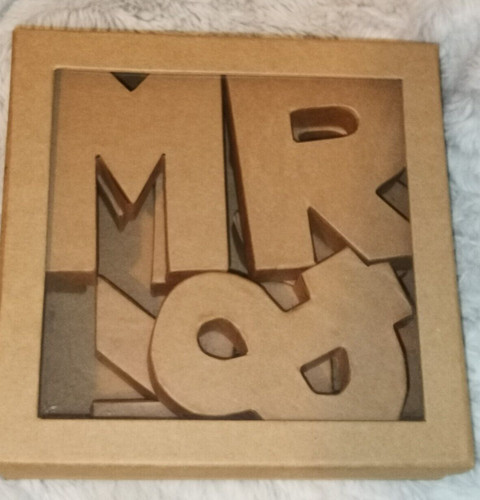 Paper mache mrs letters - mache, &