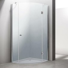 Shower Enclosure Frameless Glass Quadrant Hinged Door Corner Cubicle NANO 8mm