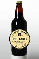 2 x PERSONALISED GUINNESS STOUT BEER 500ML BOTTLE LABELS - BIRTHDAY/WEDDING