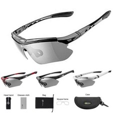 ROCKBROS Photochromic Sunglasses Lightweight  Myopia Frame UV400 Goggles