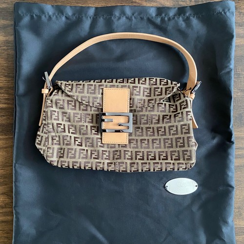 Fendi baguette zucca canvas - fendi,