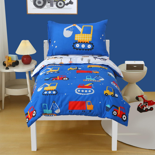 Blue car truck tractor kids - blue,