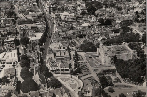 Essex postcard aerial view - essex,