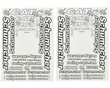 Schumacher Decal Sheet - Cat Sx3 Pk2