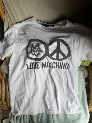 Moschino white men xxxl t - moschino,