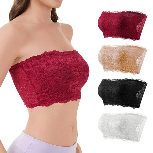 Women floral lace - tube, top