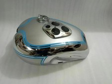 TRIUMPH TRIGER T80 STEEL CHROME & SILVER PAINTED GAS FUEL PETROL TANK | Fit For