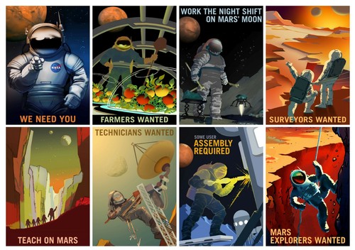 Space posters mars job - space,