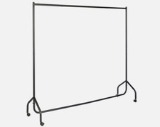 Heavy Duty 6ft Wide Clothes Rail - Black