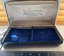 Vintage Caravelle Division of Bulova. Lined Metal Watch Box