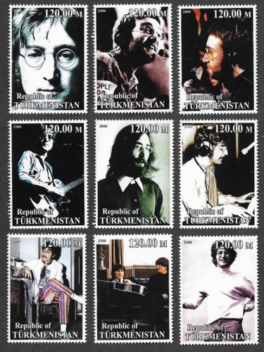 John lennon stamps the beatles - lennon,