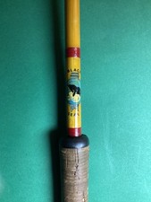 Vintage Split Cane Sea Fishing Rod “BLACK SEAL” 2 Piece 8ft + Bag #12