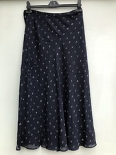 Ladies M&S Navy MIDI Skirt