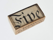 1956 Vintage 9ct Gold Charm In Emergency Break Glass White £5 Note 4.5g