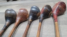 5 Antique Vintage Hickory Wood