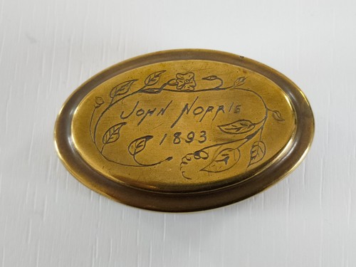 Brass miners snuff box - miners,