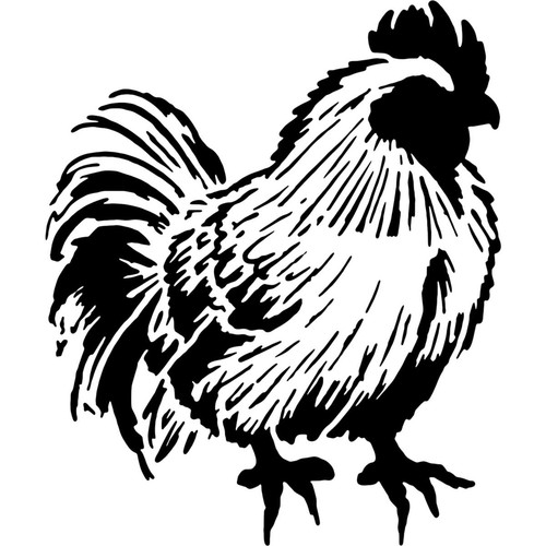 Chicken silkie stencils - silkie', /