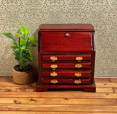 Doll house mahogany - mahogany, writing