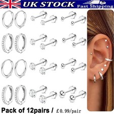 12 Pairs Surgical Steel