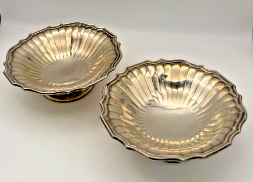 Sterling silver trinket dishes - sterling,