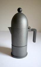 Alessi La Cupola Moka Pot Coffee Maker 3 cup - Anthracite finish - never used