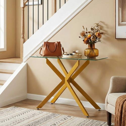Glass console table - glass,