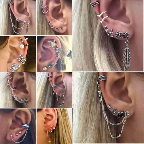 Women punk long chain tassel - long,