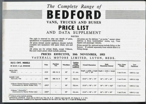 Bedford truck van bus - &,