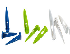 12 Ground Sheet Pegs Stakes Plastic Tents Awning Towel Garden Sand Grass Anchor