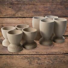 Wooden Egg Cups | 3 Sizes | Natural Beech Stands to Decorate Craft Easter DIY