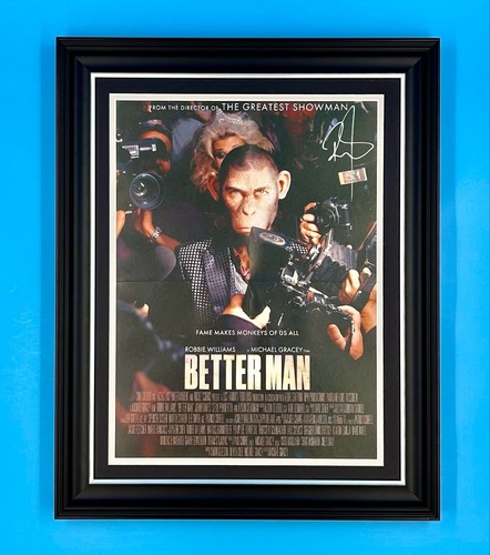 Robbie williams signed photo - signed,