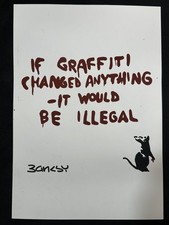 banksy drawing and painting on