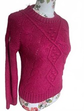 TU Woman Magenta Cable Knit