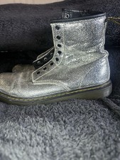 Silver  Doc Martens Size 5
