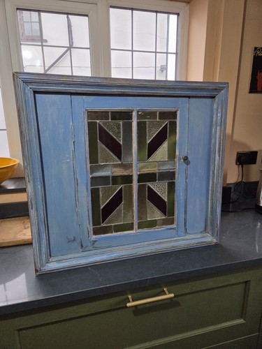 Stained glass vintage corner - glass,