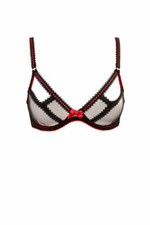 L'Agent by Agent Provocateur Women's Mariona Bra 34C Black/Red NWOT