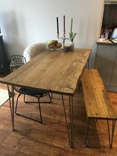 Reclaimed dining table - reclaimed, with