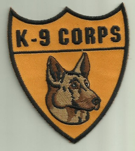 Corps army patch - k-9, dog