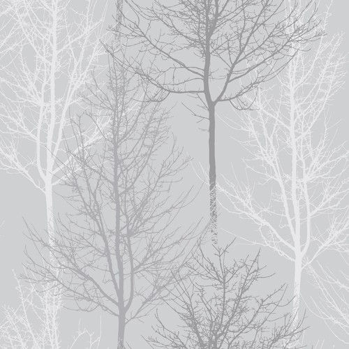 Grey tree silhouette wallpaper - tree,