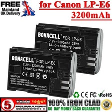 2X 3200mAh LP-E6 Battery For