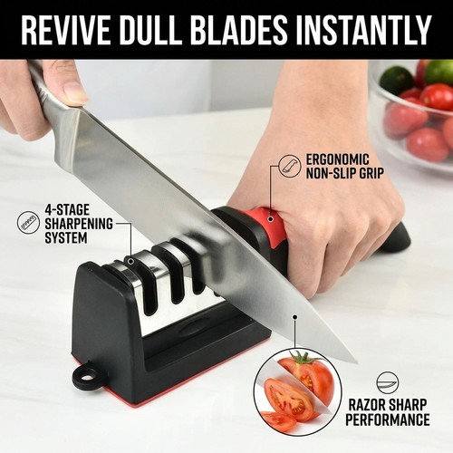 Stages knife sharpening - stages,
